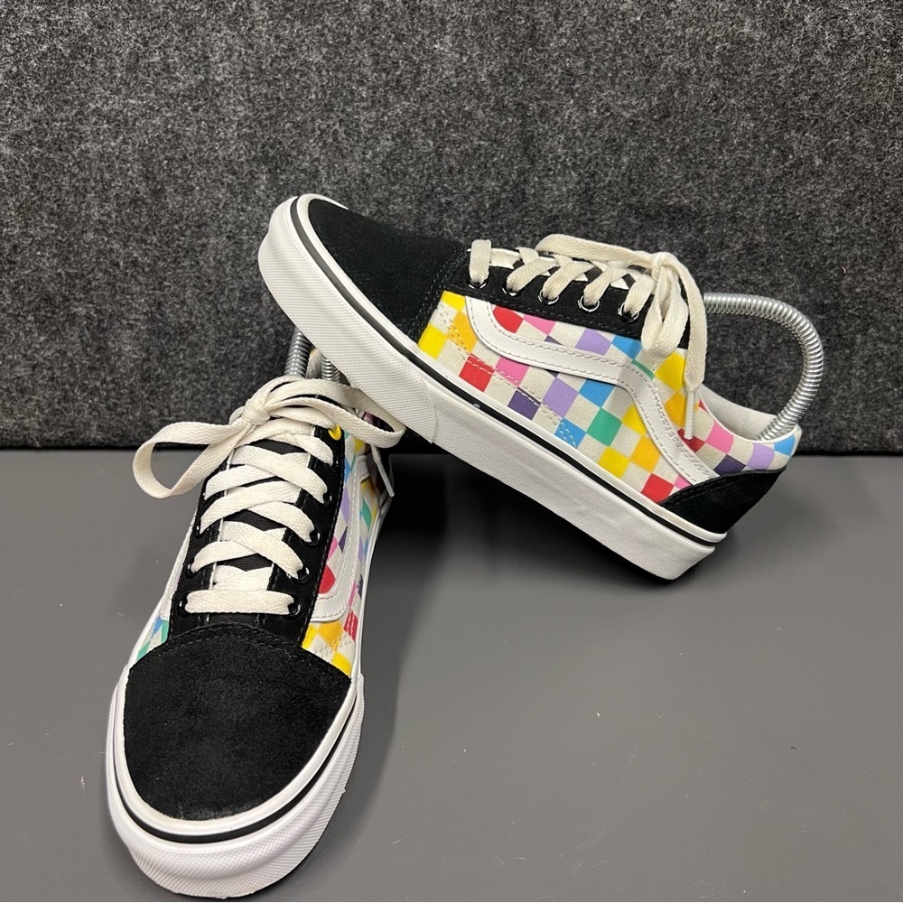 Vans Old Skool Checkered Lace Up Size 6.5 W
